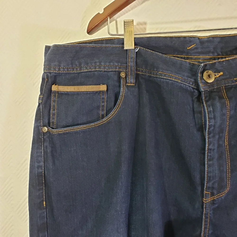 A. TIZIANO Men's Size 44 Blue Solid Straight Leg Jeans EUC